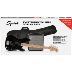 Fender Squier Pack Affinity Precision Bass MN Black