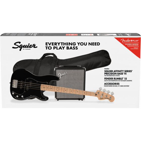 Fender Squier Pack Affinity Precision Bass MN Black