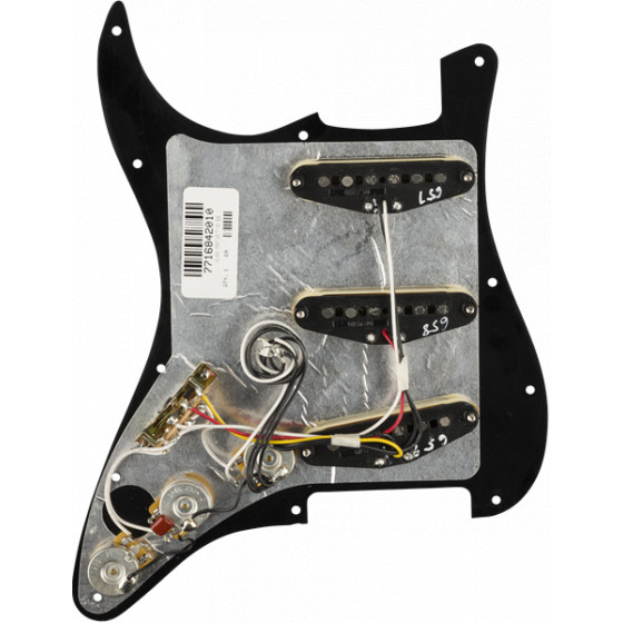 Fender Golpeador Precableado Strato SSS Tex-Mex Black 11