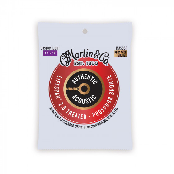 Martin MA535T Authentic Lifespan Phosphor Bronze 11-52