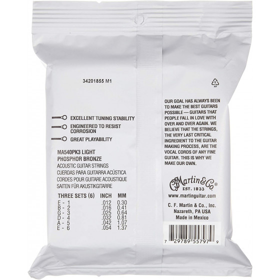 Martin MA540 Authentic SP Phosphor Bronze 12-54 Set 3