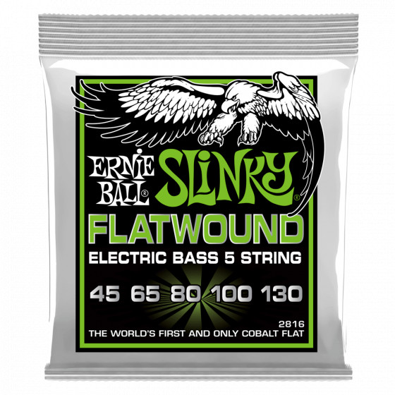 Ernie Ball EB2816 Slinky Flatwound 45-130