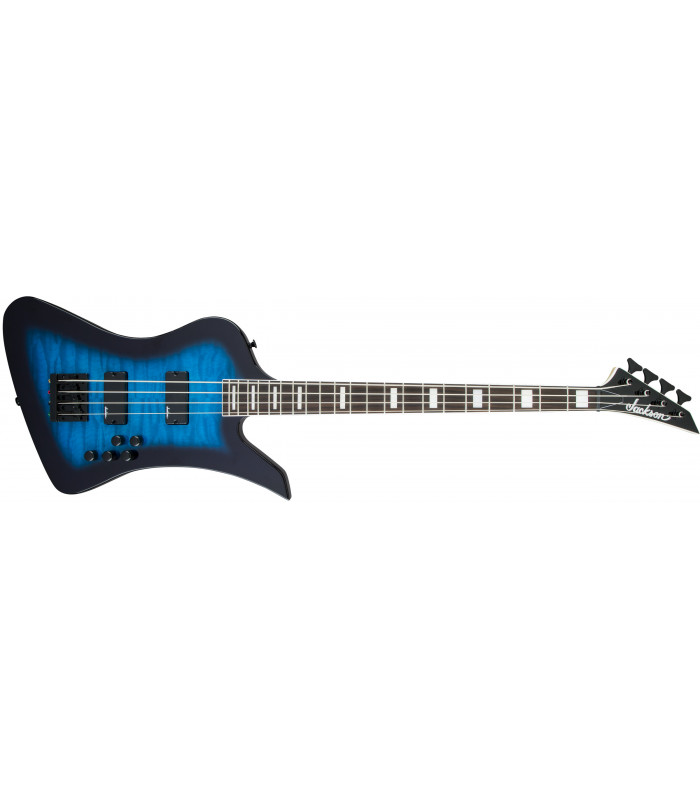 Jackson JS3Q Bird Bass IV Transparent Blue Burst