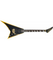 Jackson X Rhoads RRX24 Black with Neon Yellow Bevels