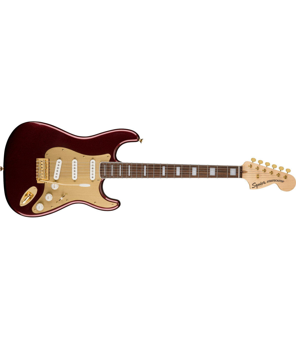 Fender Squier 40th Anniversary Stratocaster GE Ruby Red Metallic