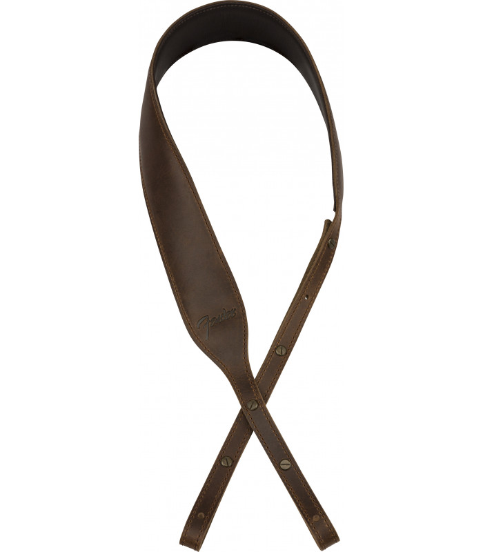 Fender Paramount Banjo Leather Strap Brown
