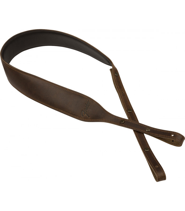 Fender Paramount Banjo Leather Strap Brown