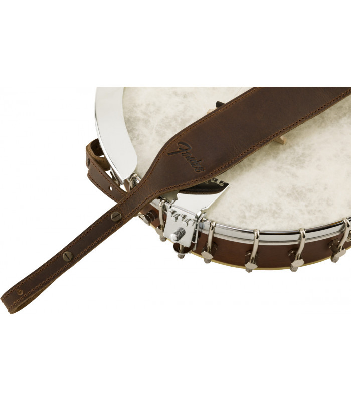 Fender Paramount Banjo Leather Strap Brown