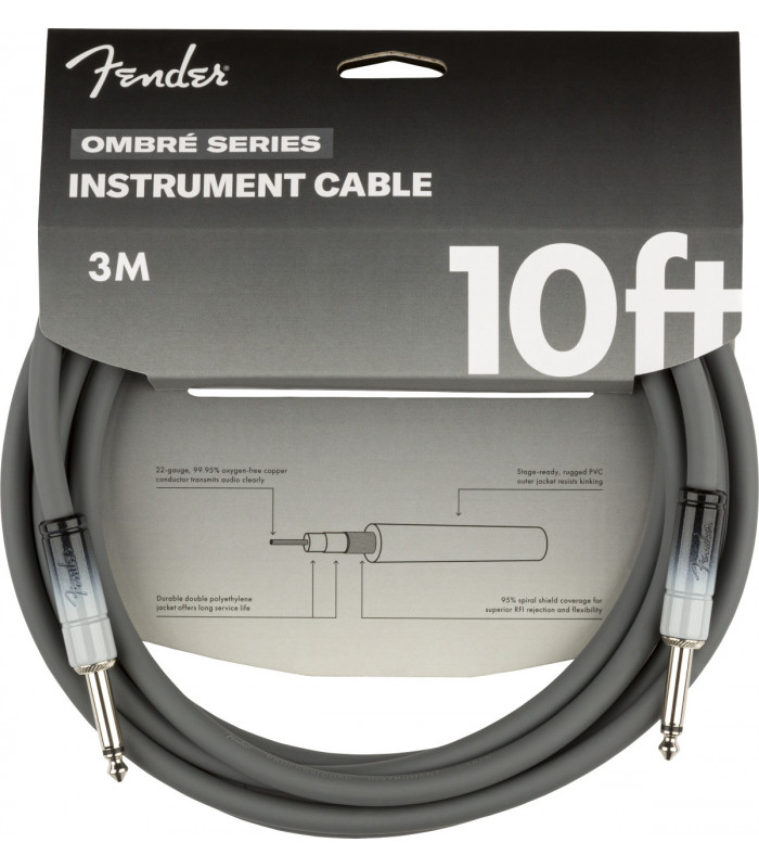 Fender Cable Ombré Silver Smoke 3m