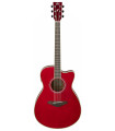 Yamaha FS-TA Transacoustic Cutaway Ruby Red