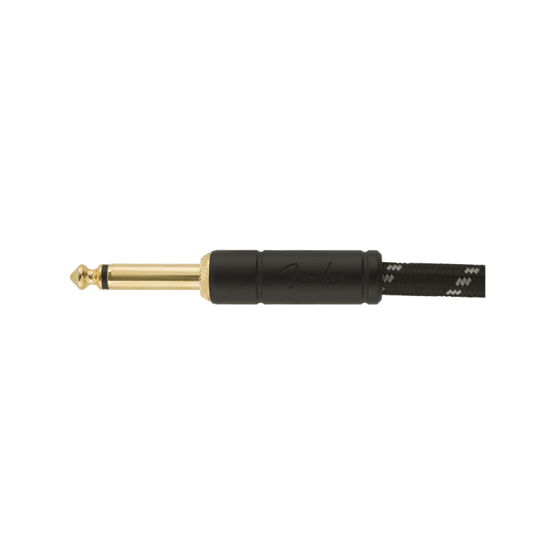 Fender Deluxe Series Cable Instrumento 4.5m acodado Black Tweed
