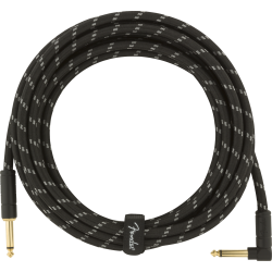 Fender Deluxe Series Instrument Cable 4.5m coiled Black Tweed