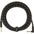 Fender Deluxe Series Cable Instrumento 4.5m acodado Black Tweed
