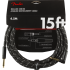 Fender Deluxe Series Cable Instrumento 4.5m acodado Black Tweed