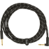 Fender Deluxe Series 3m Curved Instrument Cable - Black Tweed