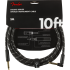 Fender Deluxe Series 3m Curved Instrument Cable - Black Tweed