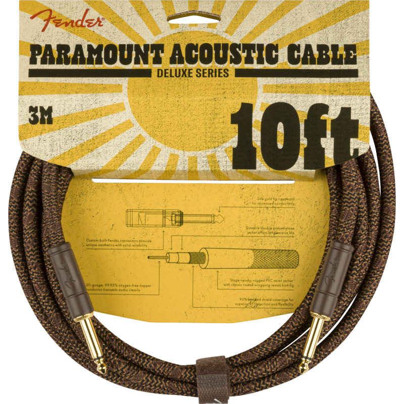 Fender Paramount Acoustic Instrument Cable 3m