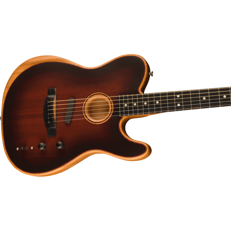 Fender American Acoustasonic Telecaster All-Mahogany Bourbon Burst