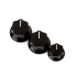 Fender Jazz Bass Knobs Black 3
