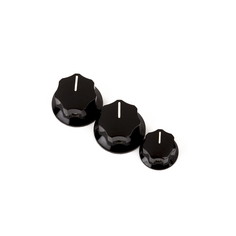 Fender Jazz Bass Knobs Black 3