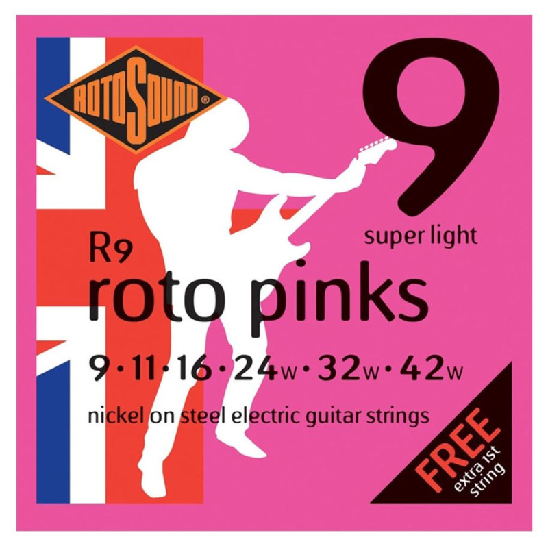 Rotosound R9 Pinks 9-42