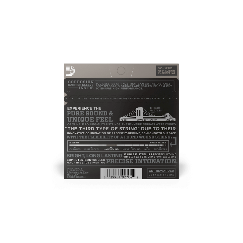 Daddario EHR350 Half Round 12-52