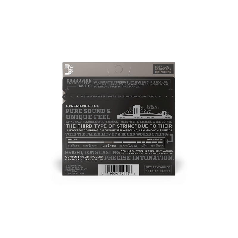 Daddario EHR370 Half Round 11-49