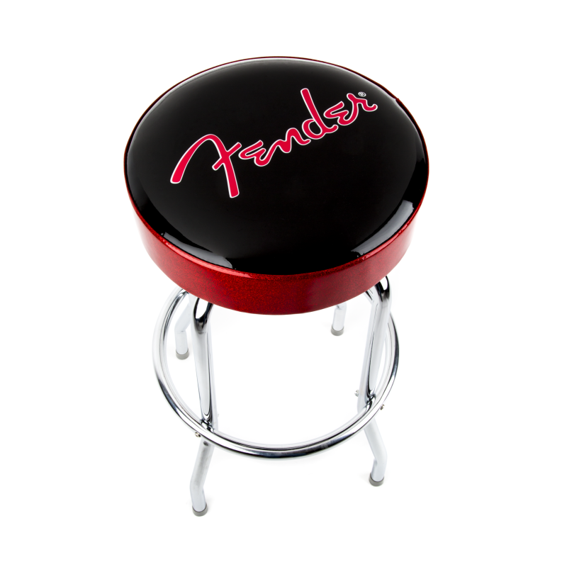 Fender Red Sparkle Logo Stool 30"
