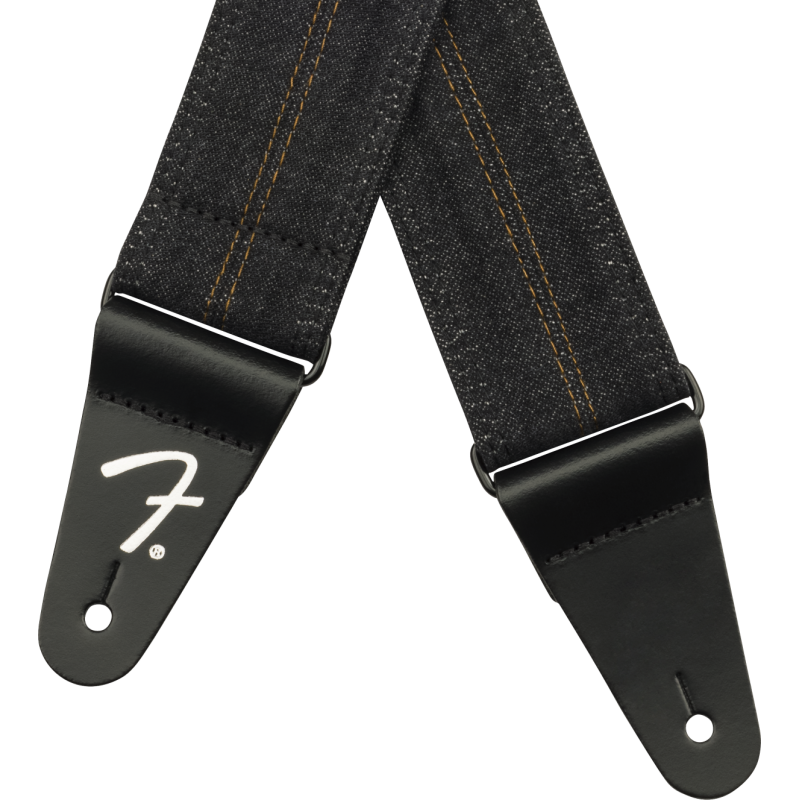 Fender Strap Wrangler Washed Black Stitch