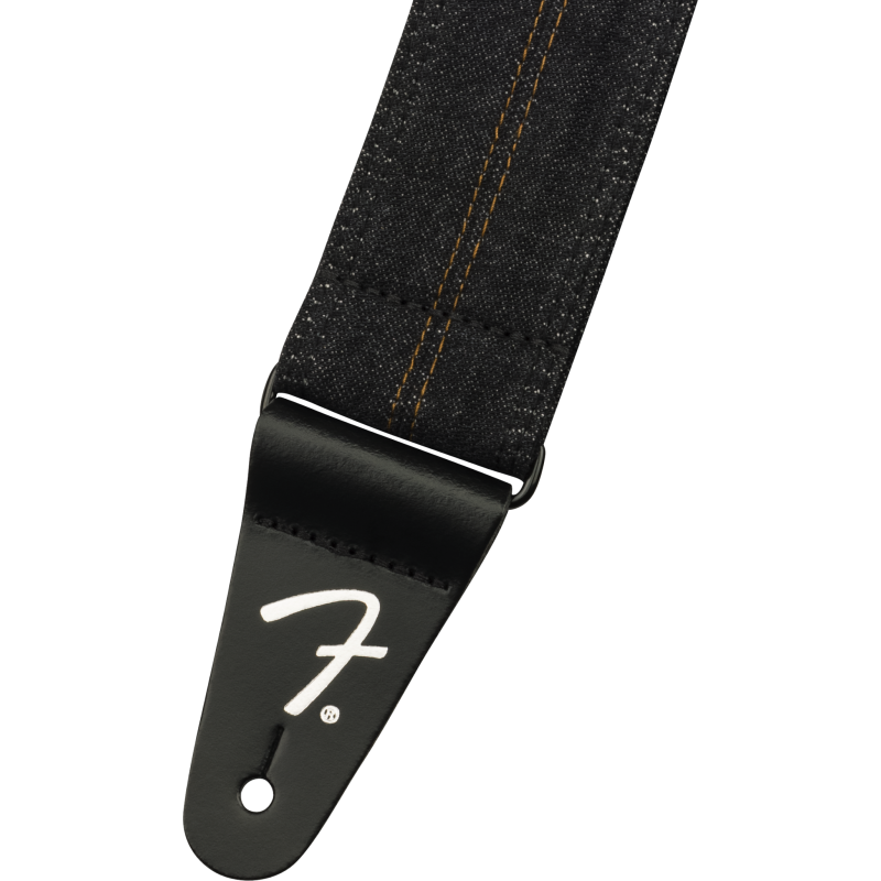 Fender Strap Wrangler Washed Black Stitch