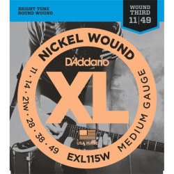 D’Addario EXL115W 11-49 Wound 3rd String