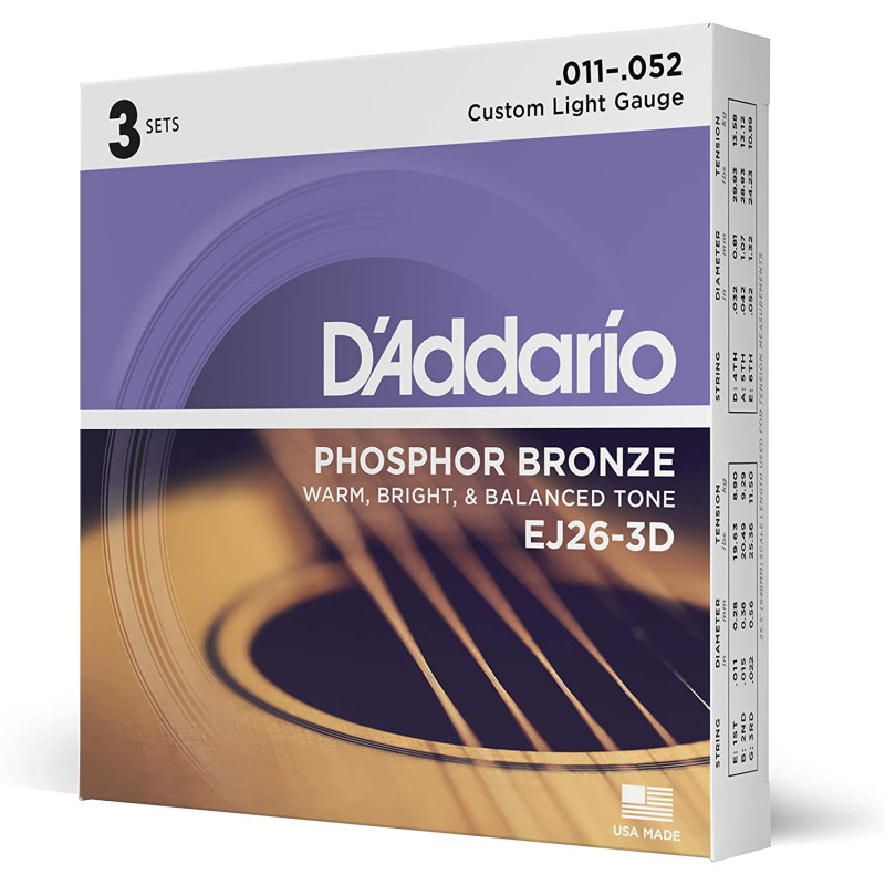Daddario EJ26-3D 011-052
