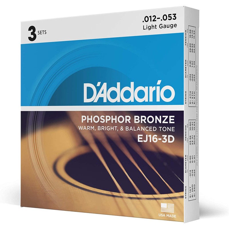 Daddario EJ16-3D 012-053