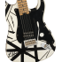 EVH Striped 78 Eruption White with Black Stripes Relic