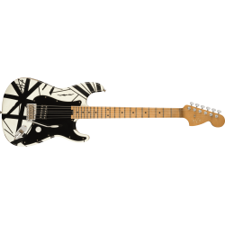 EVH Striped 78 Eruption White with Black Stripes Relic