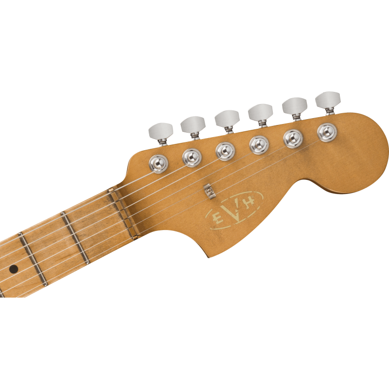 EVH Striped 78 Eruption White with Black Stripes Relic