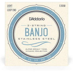 Daddario EJS60 5-String Banjo Steel 9-20