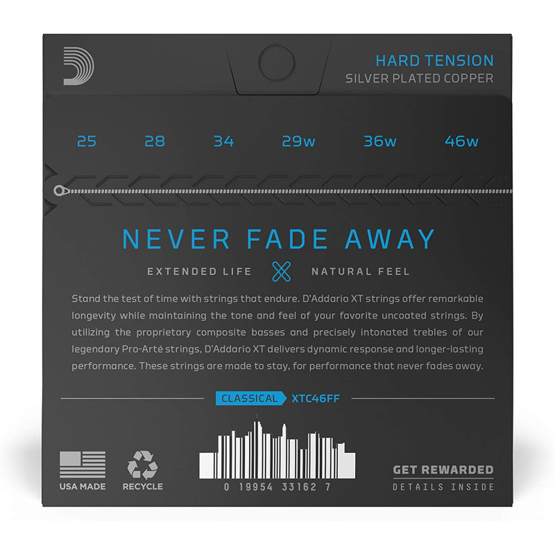 Daddario XTC46FF Carbon Tension Alta