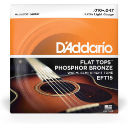 Daddario EFT15 Flatwound Fosforo Bronce