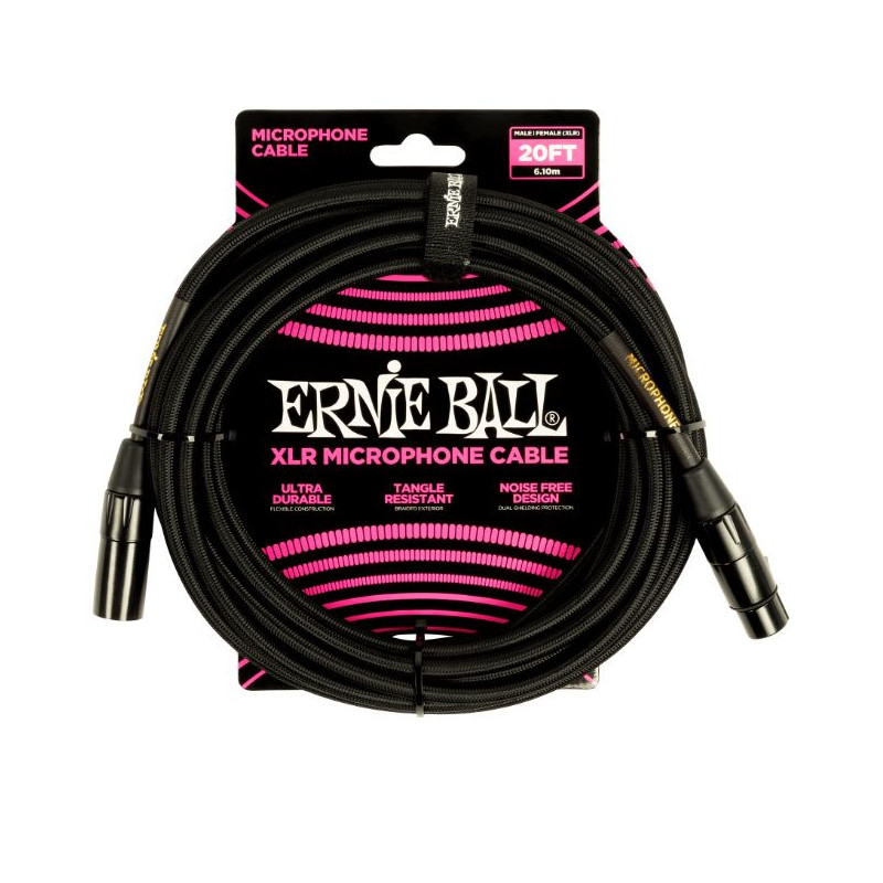 Ernie Ball 6392 XLR XLR 6 m Black