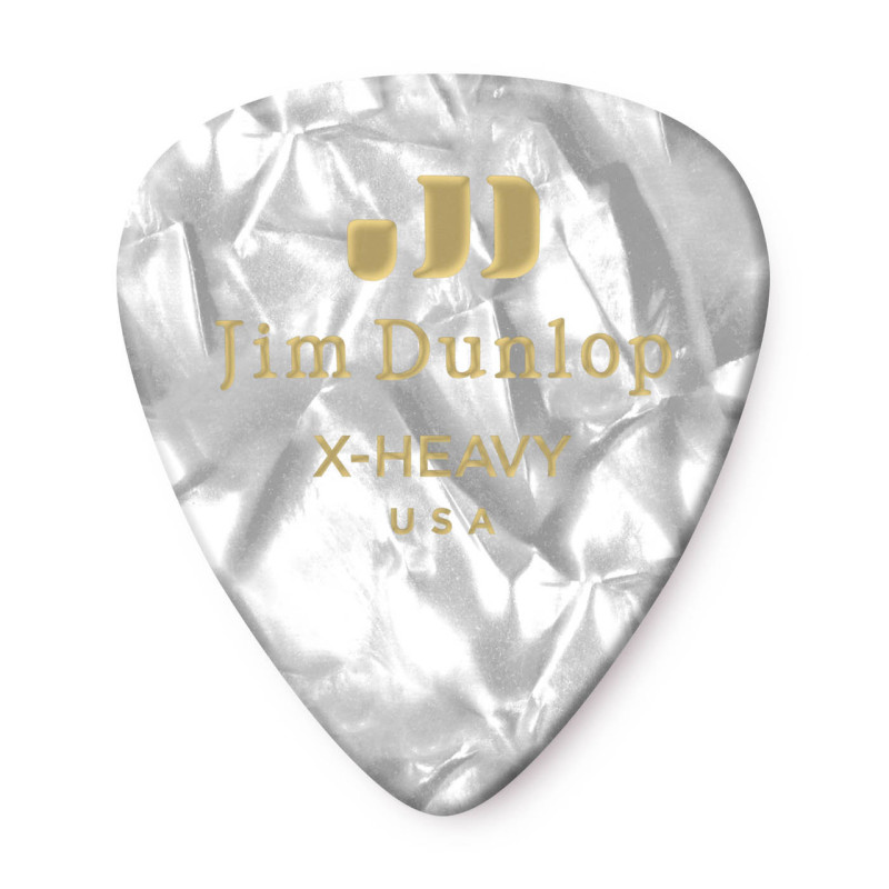 Dunlop Celluloid Classic White Pearl X-Heavy