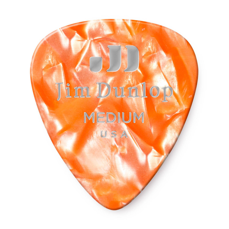 Dunlop Celluloid Classic Orange Pearl Medium