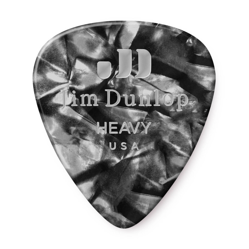Dunlop Celluloid Classic Black Pearl Heavy