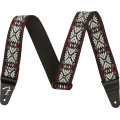 Fender Strap Pasadena Woven Red Snowflake