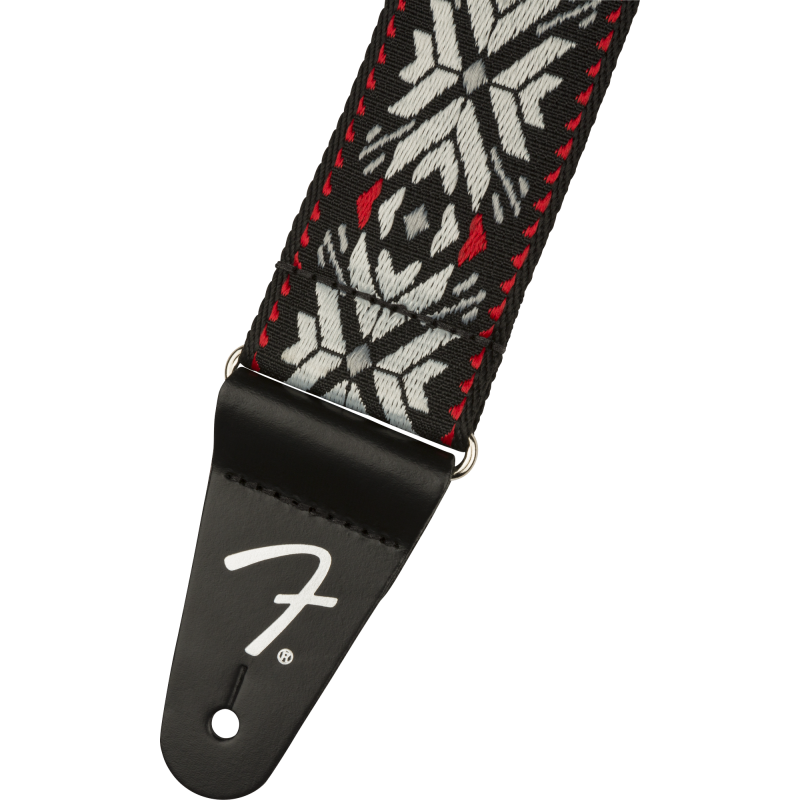 Fender Strap Pasadena Woven Red Snowflake