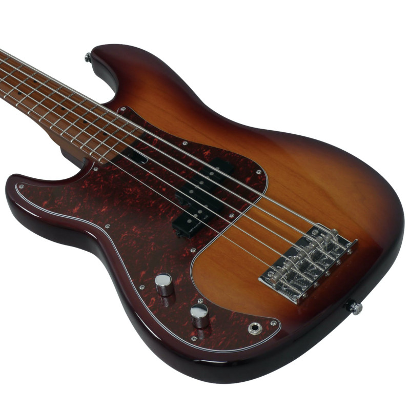 Marcus Miller P5 Alder 5-string, 2nd Generation, Tobacco Sunburst, Left-Handed