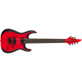 Jackson Pro Plus Dinky MDK7 HT Satin Red with Black Bevels