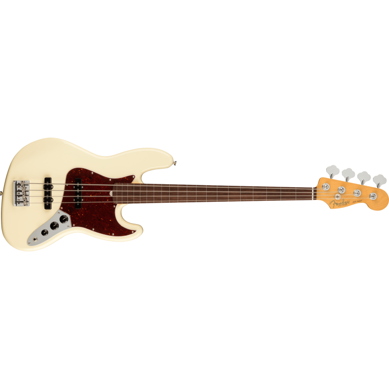 Fender American Pro II Jazz Bass FL RW Olympic White