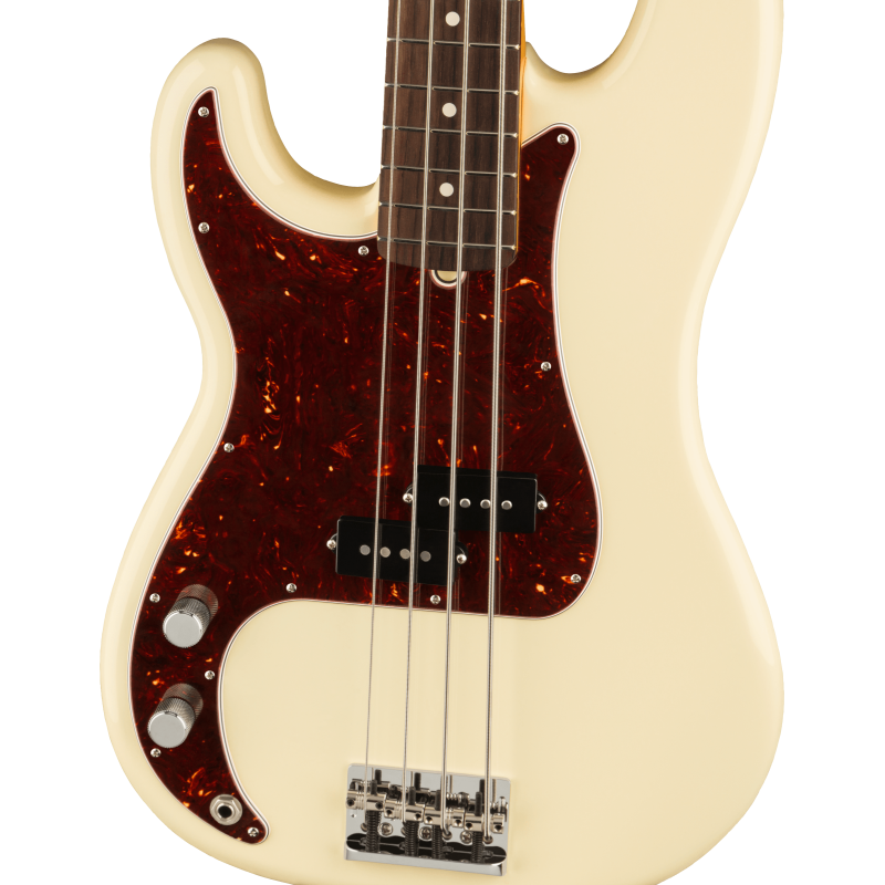 Fender American Pro II Precision Bass Left-Handed RW Olympic White
