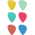 Fender Pick Offset Multi-color (6)